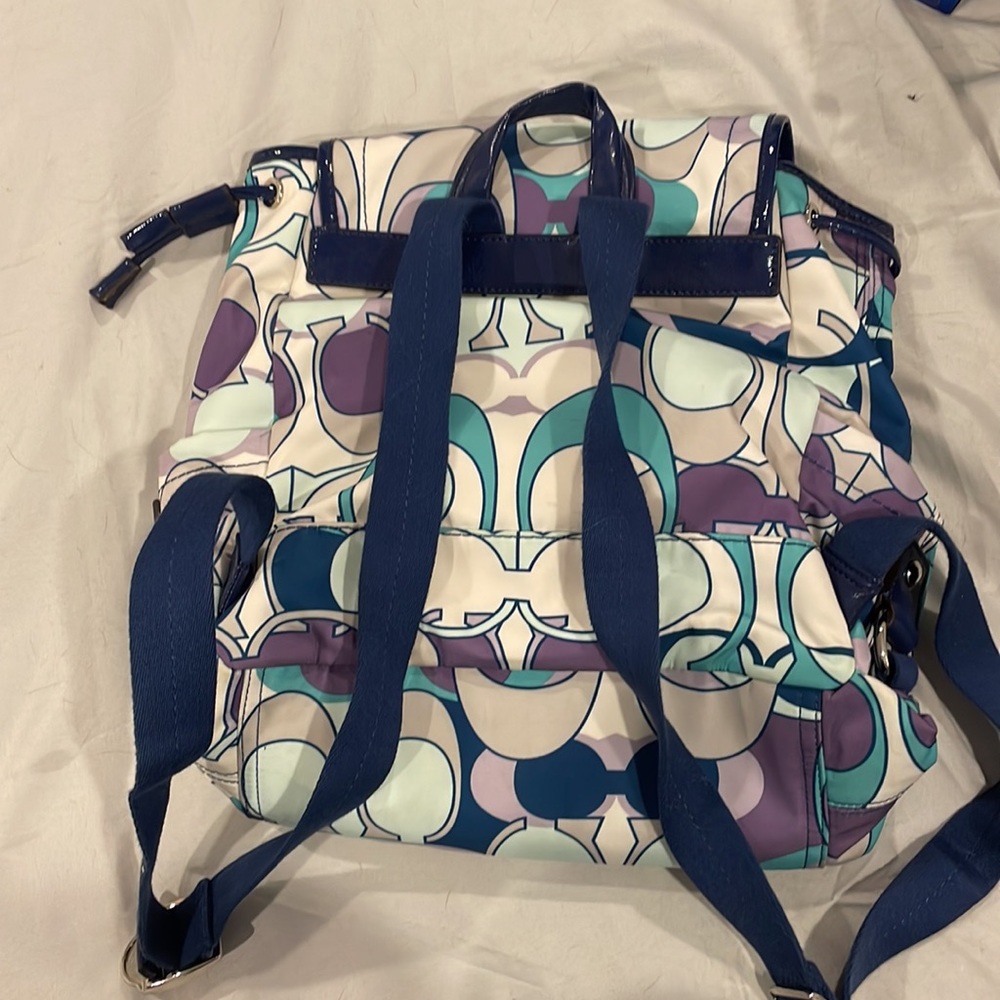 Coach patterned Drawstring Backpack - Picture 2 of 6